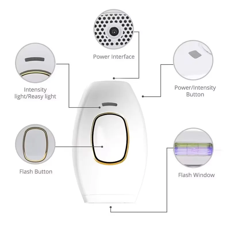 Home Mini Permanent Handheld 999999 Flash IPL Laser Hair Removal Device for Men and Women Painless Personal Care laser hair removal laser epilator
