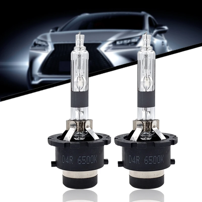 SUKIOTO JAPAN 2PCS 35W D2S D2R 5500K 6500K Car Light Xenon Bulbs High Bright D4S D4R Auto Headlight HID Lamps With Metal Bracket