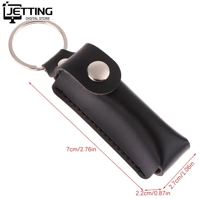 USB flash drive protective bag portable pocket leather key ring