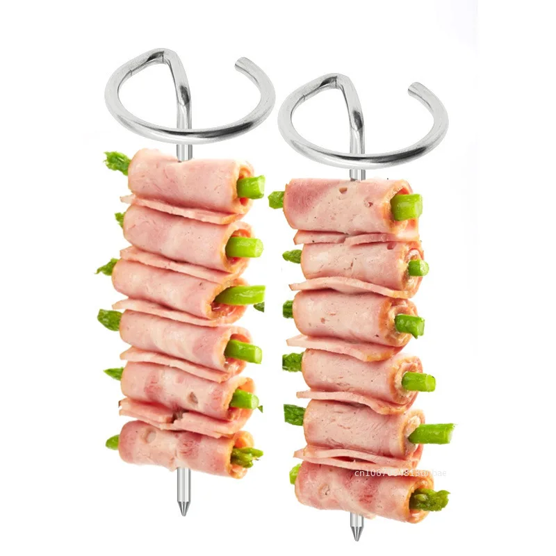 20/10pcs Skewers Stainless Steel Goose Sticks for Grilling Reusable Kebab Tool Barbecue Stainless Steel BBQ Stick Chicken Metal