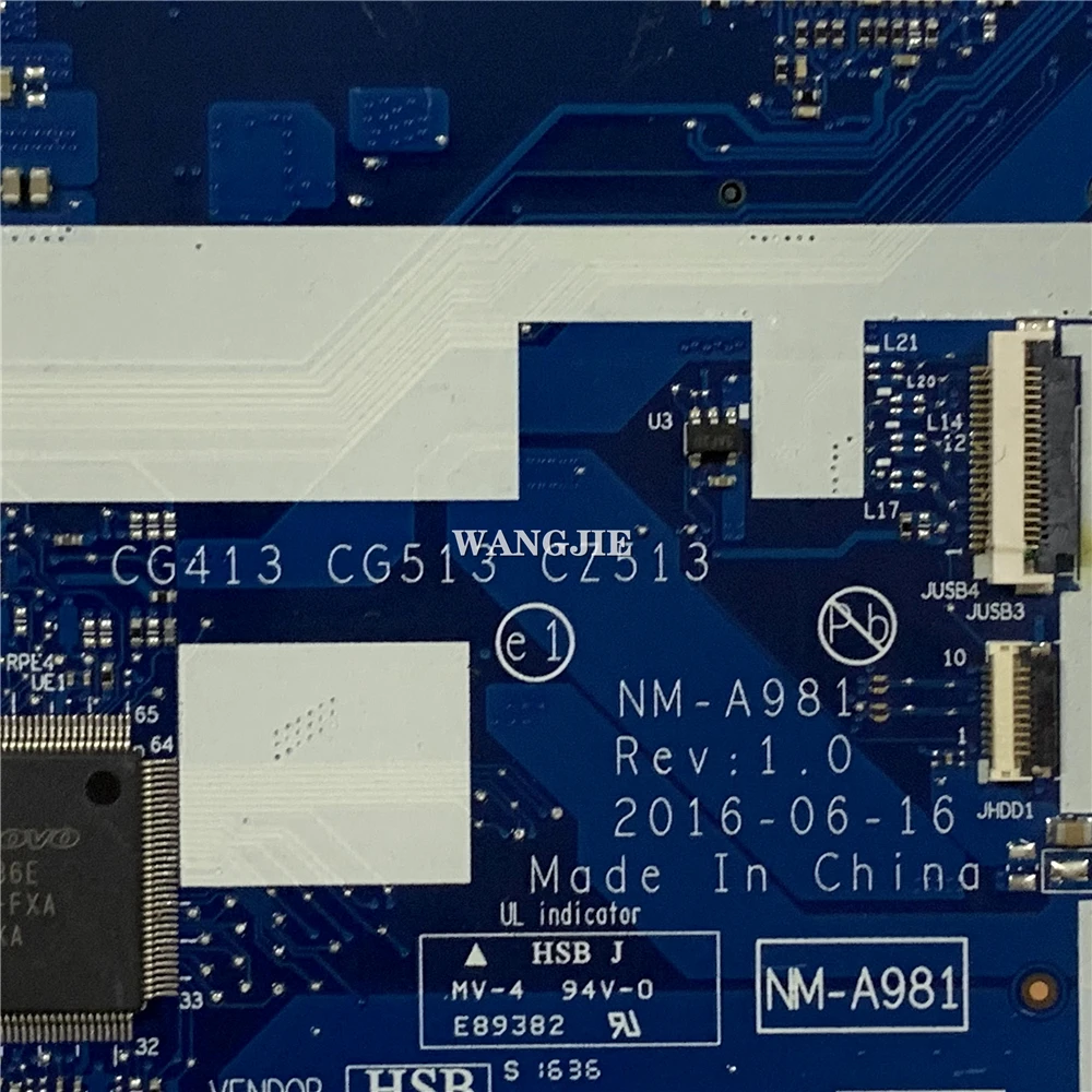 For Lenovo Ideapad 510-15IKB Laptop Motherboard SR2ZV I7