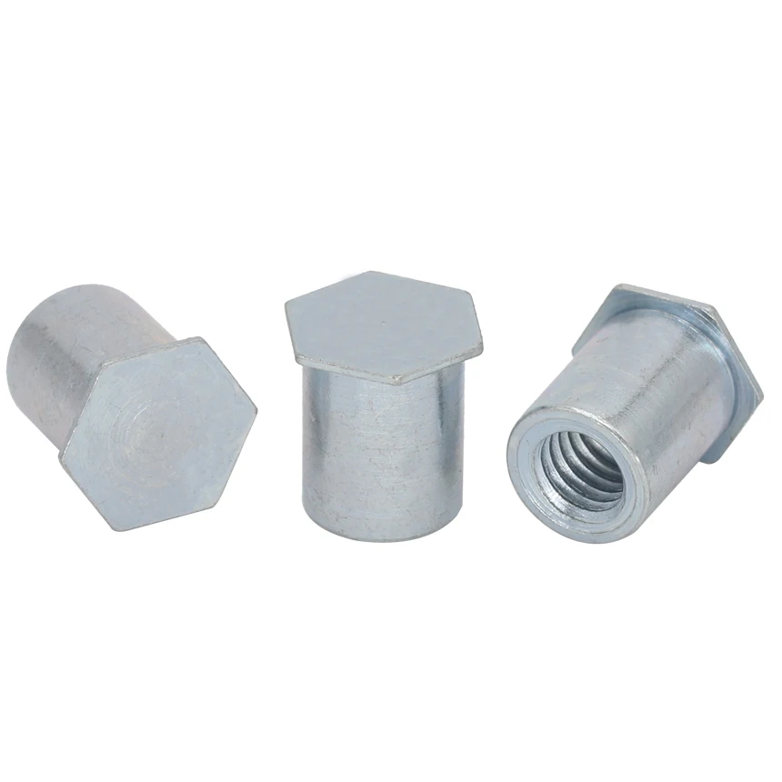 

M5 M6 M8*20mm 21mm 22mm 25mm Length BSO Zinc Plated Carbon Steel PEM Blind Hole Self-Clinching Standoff Rivet Stud Nut