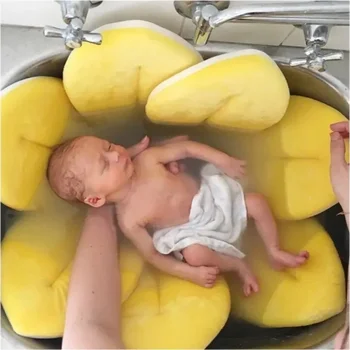 Antiscivolo Baby Shower Vasca da bagno Fiore Pad Bagno Neonato Sicurezza Sicurezza Supporto da bagno Cuscino Tappetino da bagno Sedile doccia neonato