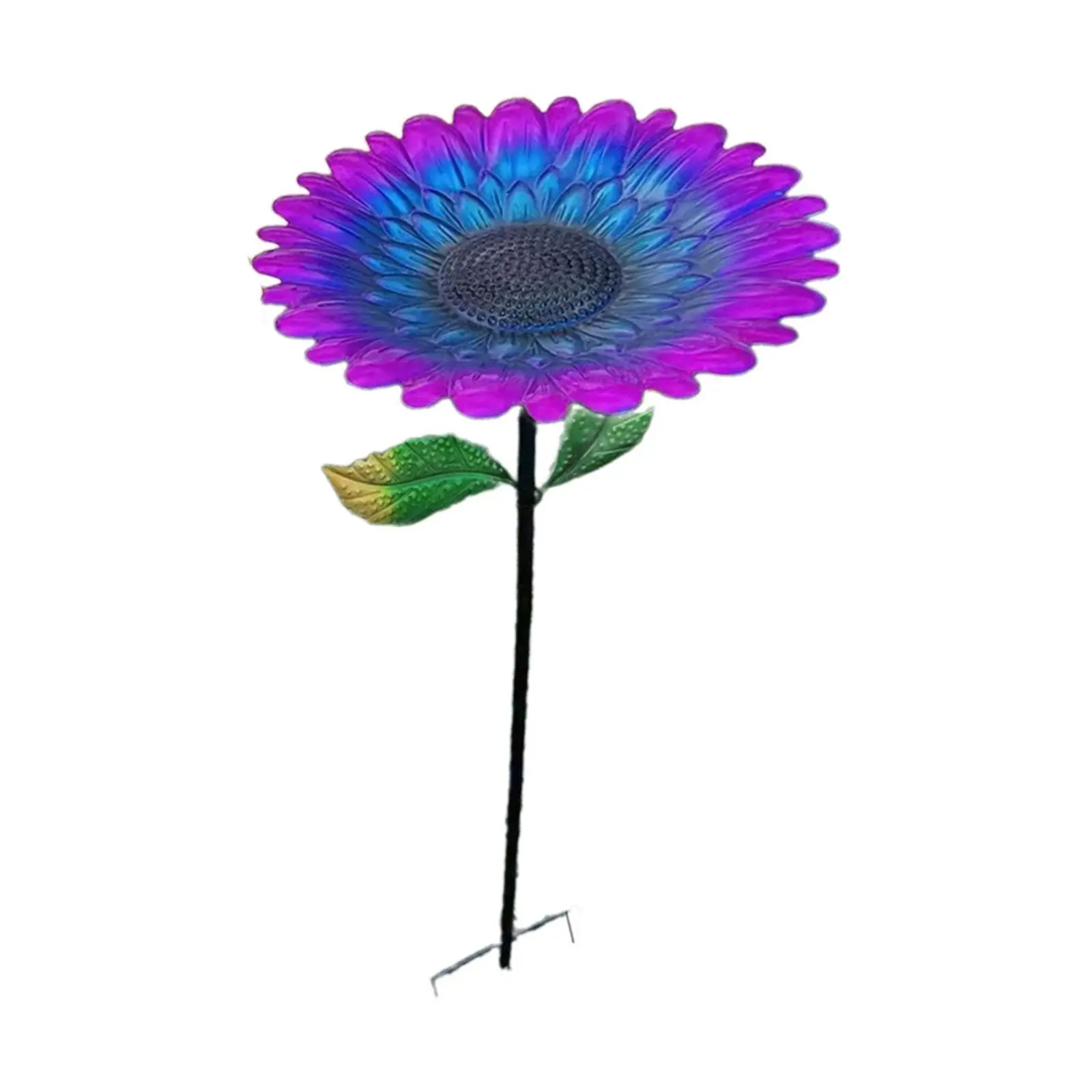 Metal Bird Feeder for Bird Lovers Outdoor In Ground Bird Bath Tray Feeder for