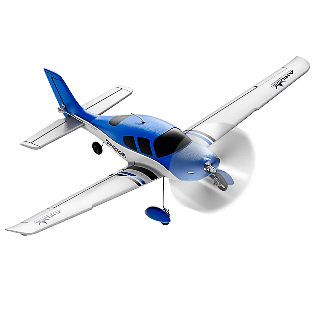 9IMOD RC 비행기 580 SR22 브러시리스 4채널 EPP 비행기 자동 균형 조정 30분 비행 시간 1000mAh 제어 글라이딩 항공기