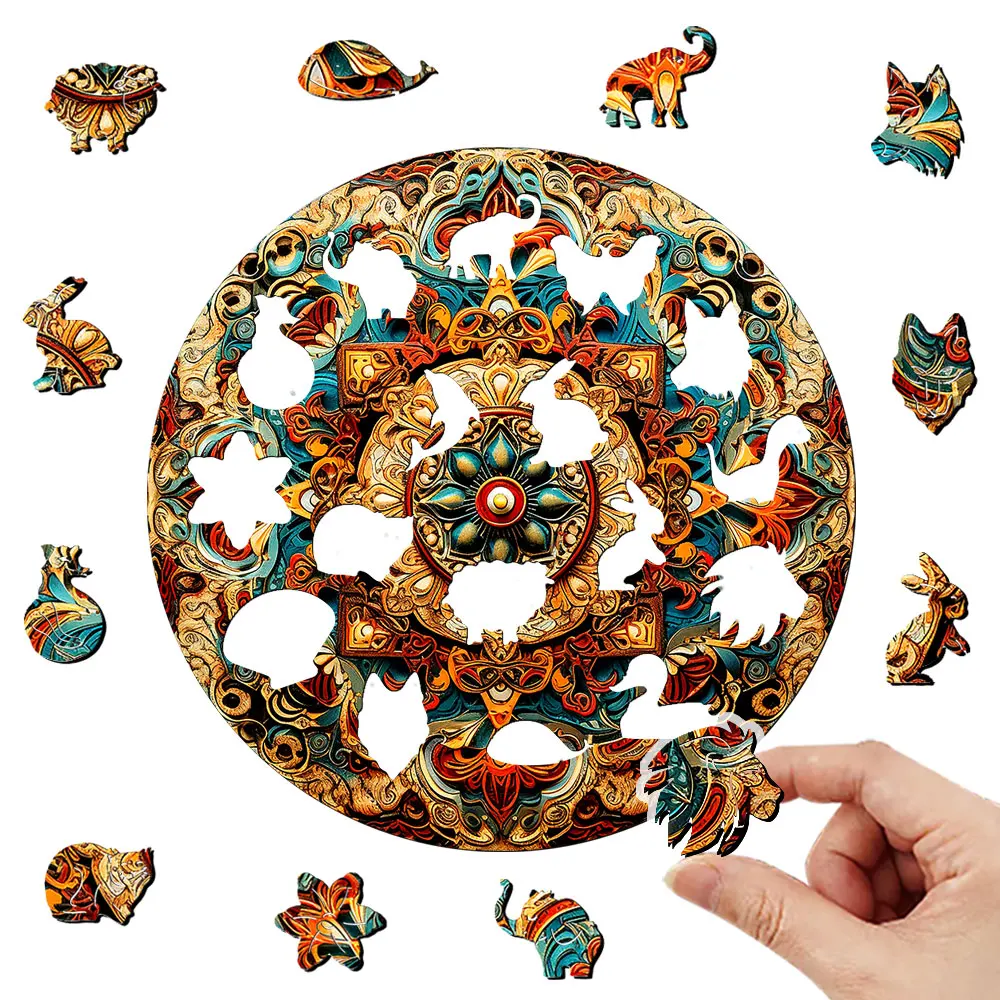 Wonderful Disk Wooden Puzzle Personalized 3D Puzzle Adult Children's Gift Education Children's Toy Game jigsaw puzzles wooden jigsaw puzzles wooden puzzle toys educational puzzles