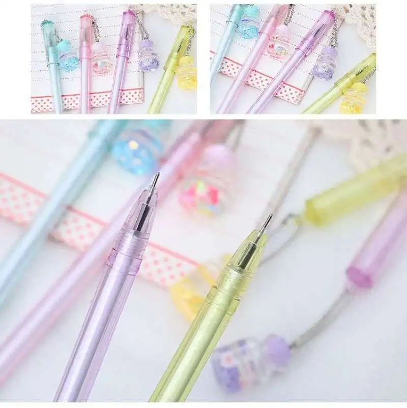 1 Stück Lytwtw's Schreibwaren, niedlich, Kawaii, treibende Flasche, Anhänger, Gelstift, Schule, Bürobedarf, kreativer, süßer, schöner Stift – Detail 14