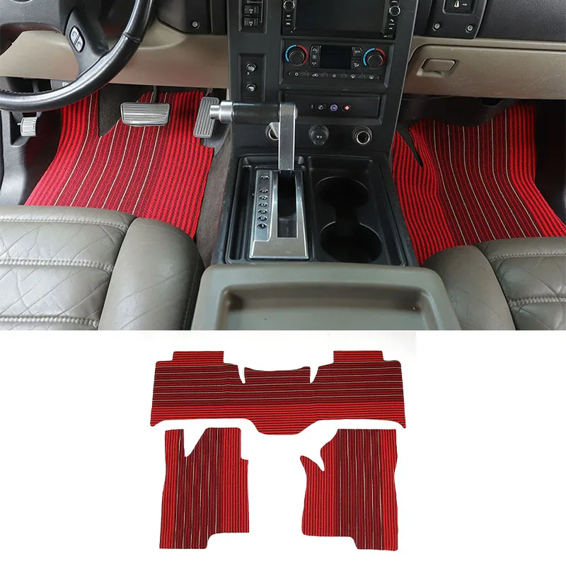 

For Hummer H2 2003-07 For H3 2003-2009 Car Floor Mats Panel Footpads Carpets Cover Cape Rugs Foot Pads Stickers Auto Accessories