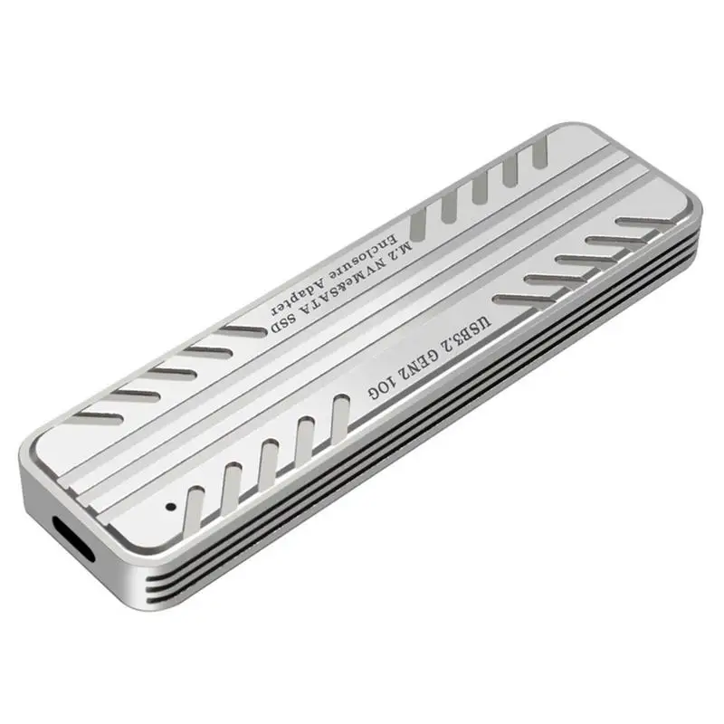 M.2 Nvme Ssd Enclosure Esterno M2 Nvme Case M2 Usb 3.2 Gen 2 10Gbps Adattatore M Key Hd Storage Box Per Windows Laptop Pc