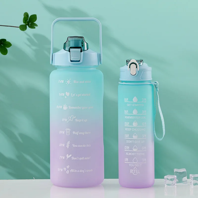 Bottiglia D'acqua Ispiratrice Da 32 Once/900 Ml Con Cannuccia
