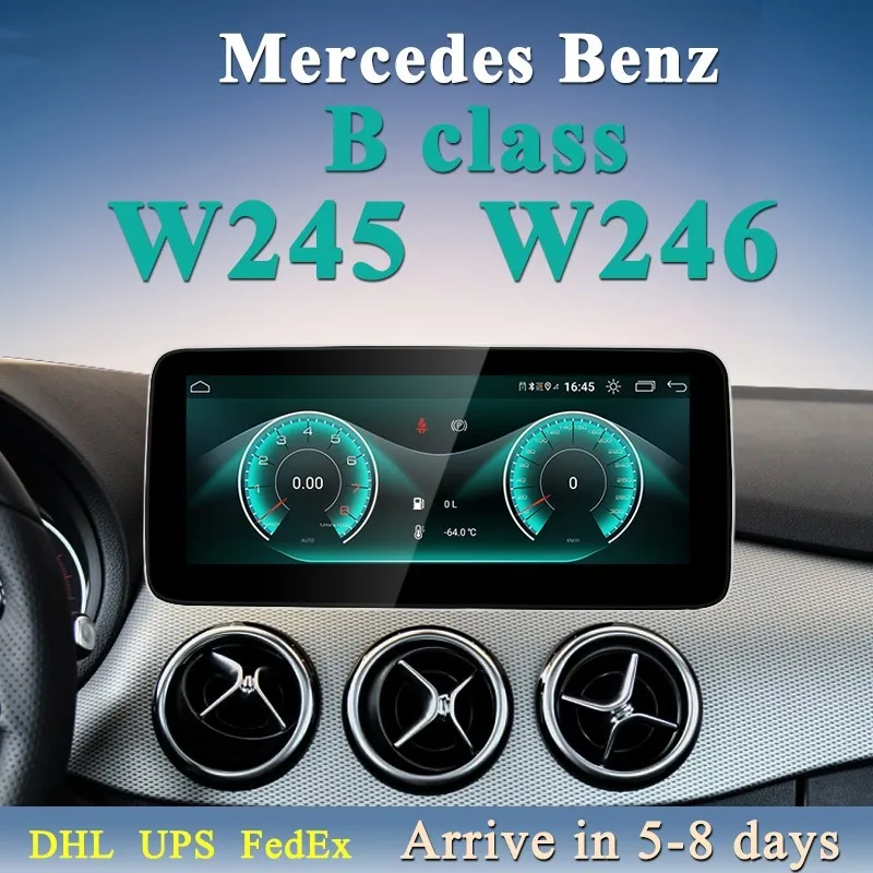 

12.5" 8Core Android Auto Apple Carplay For Mercedes Benz B Class W246 W245 Car Radio Intelligent System Bluetooth Automobile GPS