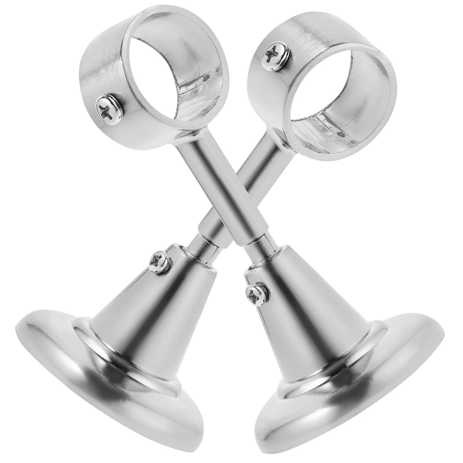 

28mm Window Curtain Drapery Rod Holders Aluminum Alloy Rome Pole Ceiling Mount Bracket Support Rack Shelf