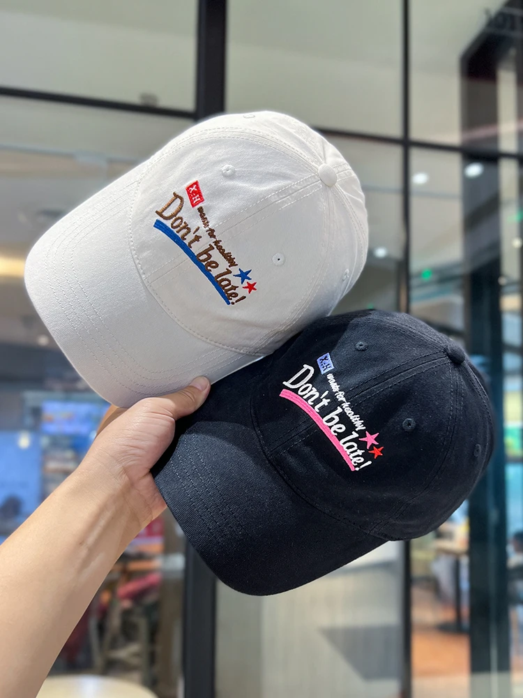 

Retro Fashion Brand Baseball Cap Men's and Women's Soft Peaked Cap Korean-Style Embroidered Letter Sun Protection Sun Hat