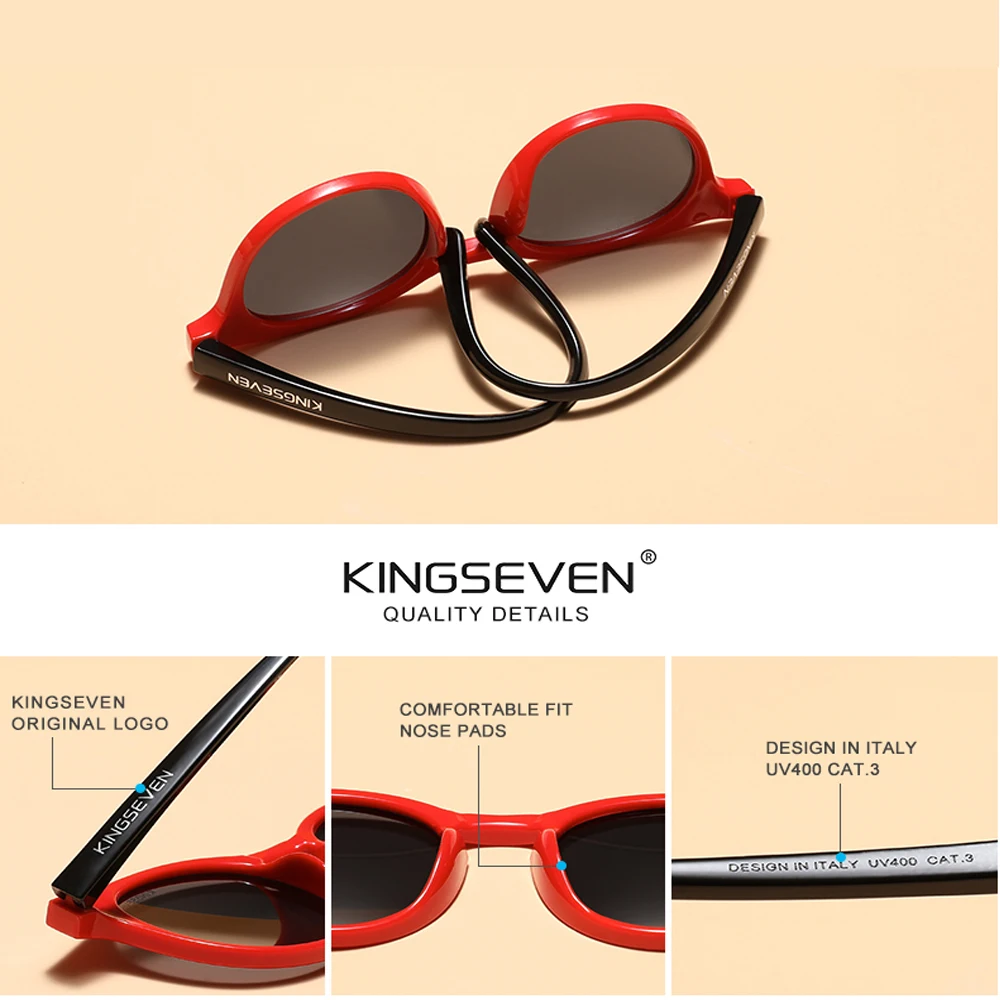 KINGSEVEN Round Polarized Kids Sunglasses Children Sun Glasses Fashion Boys Girls Shades Eyewear UV400