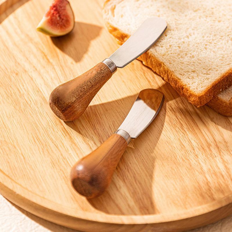 1pcs Stainless Steel Butter Knife Cheese Dessert Jam Knife Mini Cream Cheese Spreader Cheese Toast Cutter Kitchen Supplies