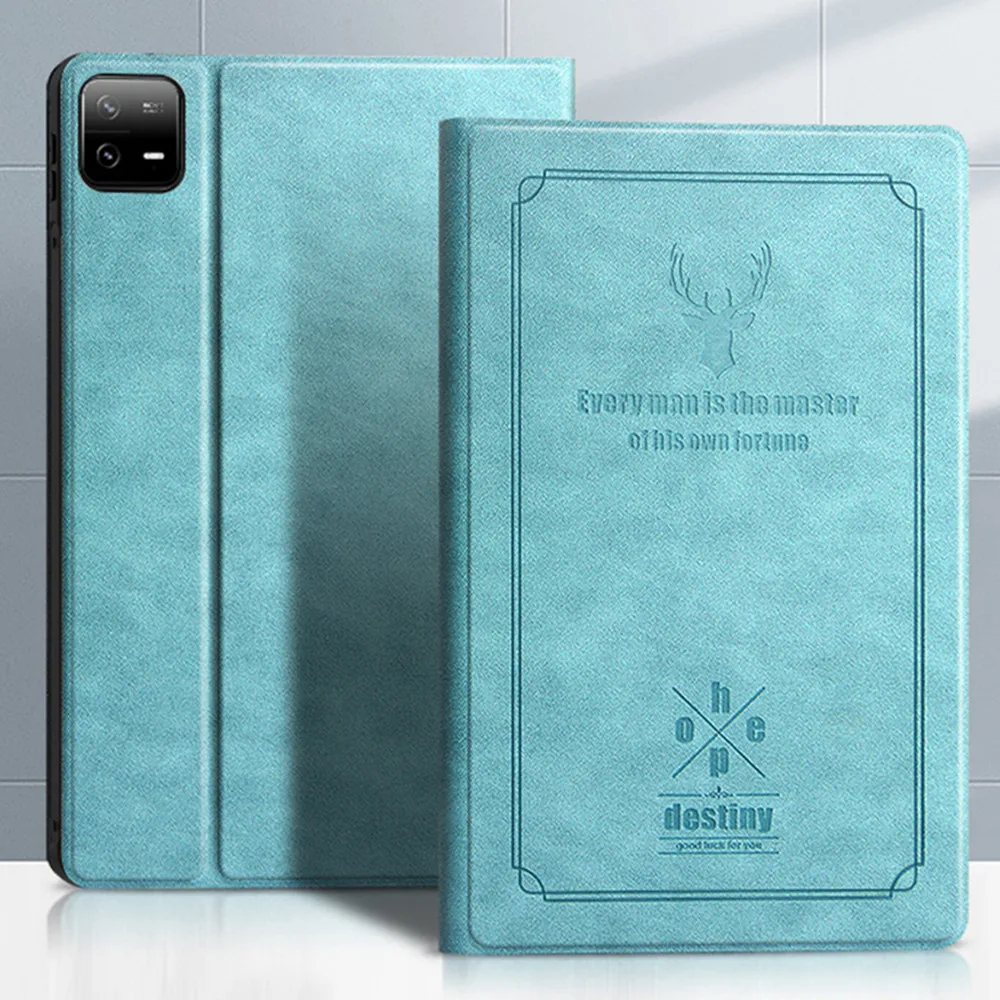 

Case For Xiaomi mi Pad 6 5 11'' Luxury Embossed Elk Cover For MiPad 6 Pro 2023 Auto Wake up Funda For Xiaomi Tablet Accessories