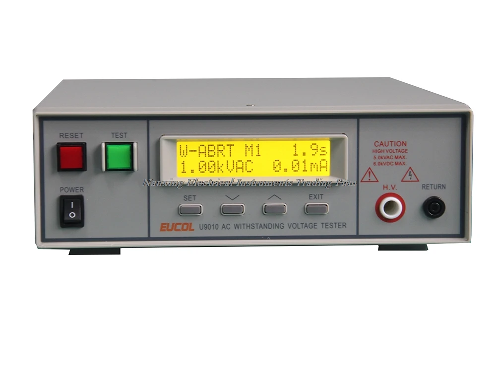 

Fast arrival U9012 Programmable Withstand Voltage Insulation Tester AC0-5KV DC0-6KV,10G ohms