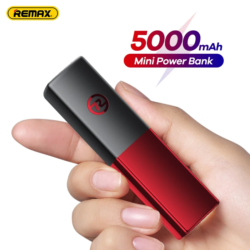 Remax-Mini-Power-Bank-5000mAh-Built-in-Cable-PowerBank-External-Battery ...