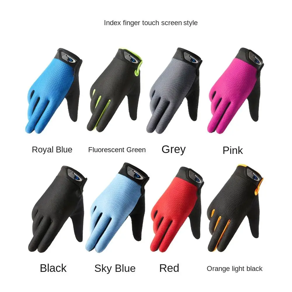 2024 Summer Full Finger Fishing Gloves Men Long Mtb Men/Women's Fishing Gloves Breathable 5 Colors Fishing Gloves Winter Fishing