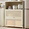 Nordic Minimalist Kitchen Cabinet Household Multi-layer Storage Kitchen Cabinets Multi-functional Floor-standing Storage Cabinet 1