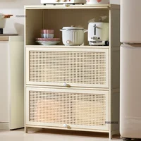 Nordic Minimalist Kitchen Cabinet Household Multi-layer Storage Kitchen Cabinets Multi-functional Floor-standing Storage Cabinet 1