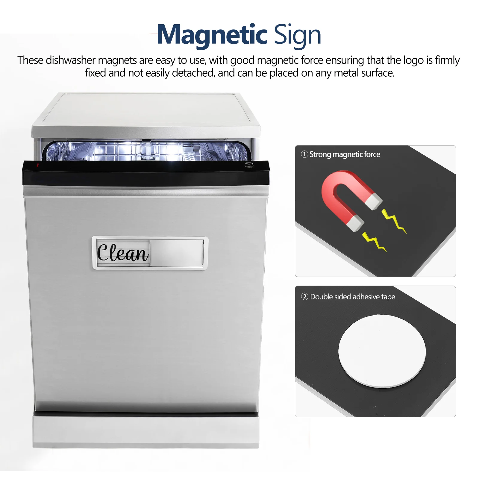 Home Decor Dish Washer Alarm Clock Dishwasher Abs Spray Paint Sign