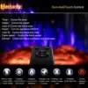 24Inch Electric Fireplace Stove Free-Standing Infrared Fireplace Stove Controllable 3D Flame 4 Variable Flame&Log Colors 4