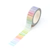 NEW 1PC 10M Cute Watercolor Rainbow Stripes Washi Tape for Scrapbooking Adhesive Decorative Masking Tape Journal Stationery 1