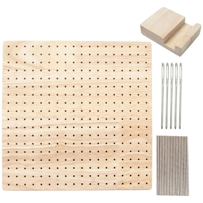 Crochet Blocking Board Kits with Stainless Rod Pins For Knitting Granny Square Crochet Board Crafting LoverssGifts