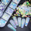 Iridescent Irregular Nail Glitter Flakes Nail Art Decoration AB Mermaid Broken Glass Foil For Manicure Design Nails Accessories 1