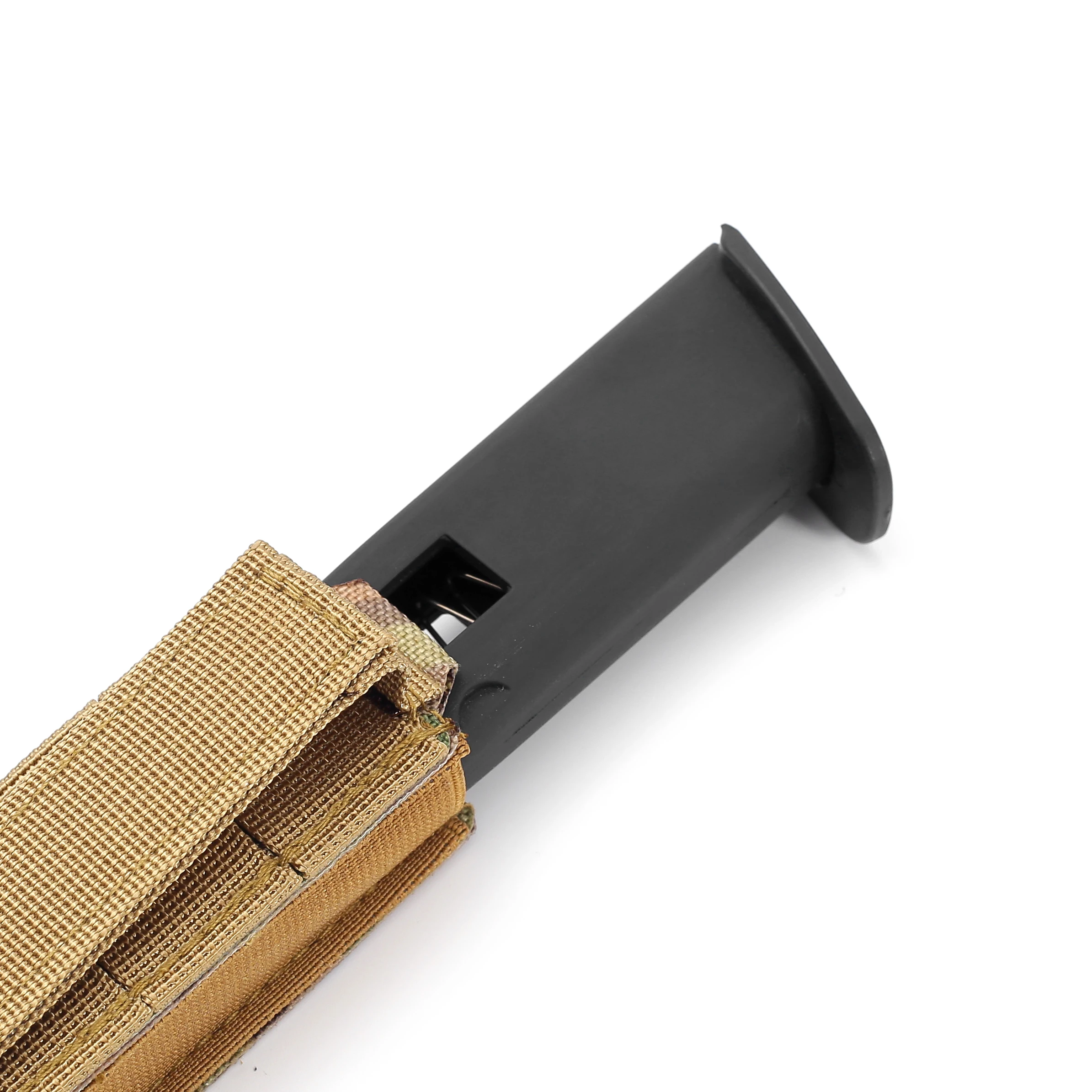 Laser Cut Molle 9mm Magazine Pouch for 17 M9 Single Mag Bag Flashlight Pouch Knife Holster Hunting Gear