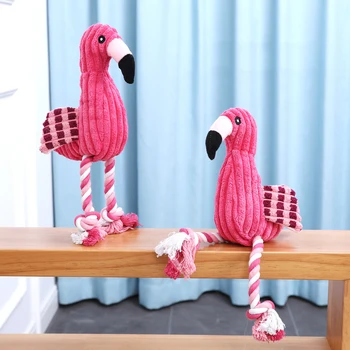 Plush Animal Squeaky Dog Toy – Bite Resistant Corduroy 4