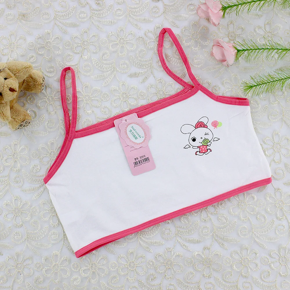 3pc/Lot Girls Teenage Underwear Children Cotton Young Training Bra Kids Teens Puberty Crop Top 7-14 Years training bra cotton bra crop top