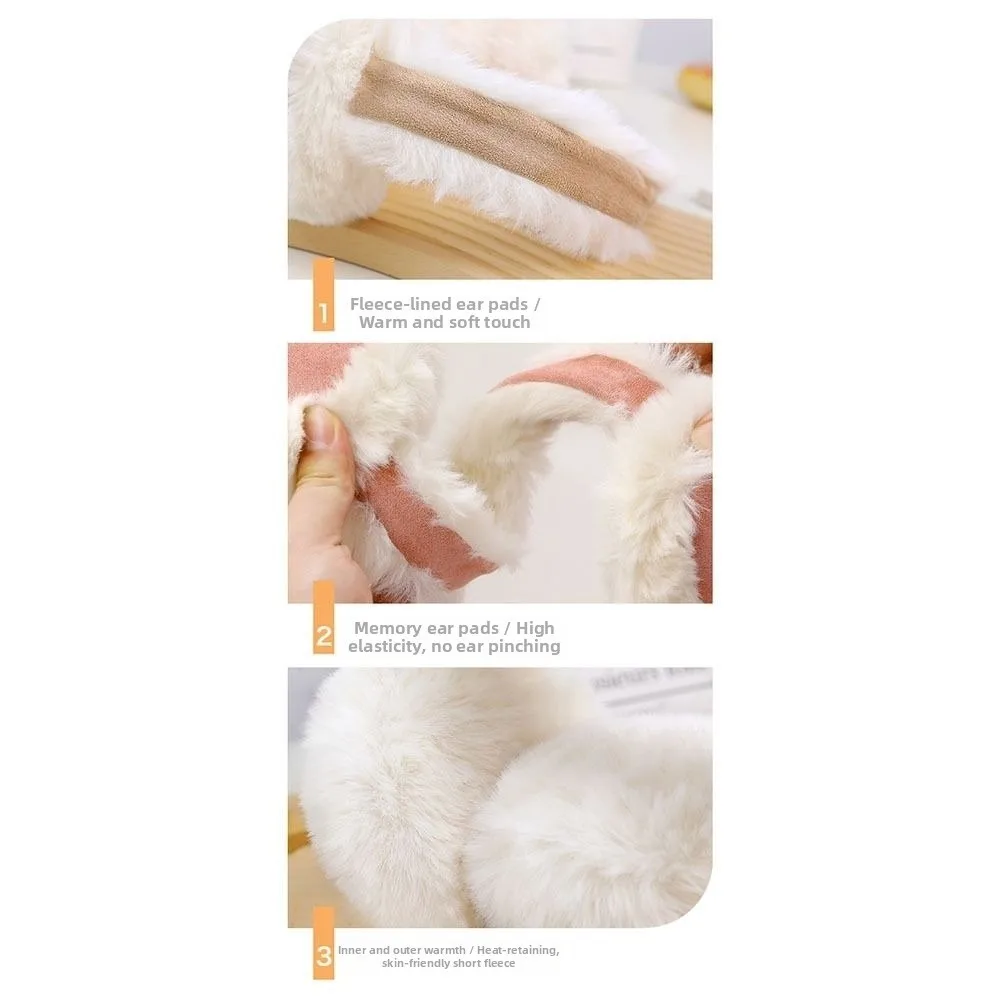 Fashion Warm Earmuffs Cold Protection Antifreeze Soft Suede Faux Fur Ear-Muffs Ear Protectors Ear Warmer For Women Man