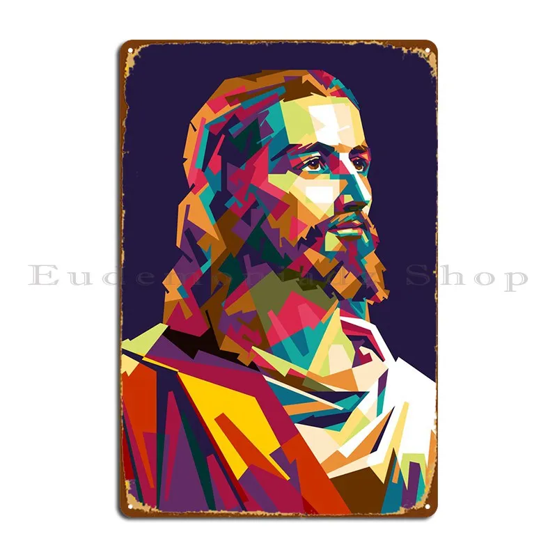

Jesus Metal Sign Rusty Garage Wall Cave Print Cinema Tin Sign Poster