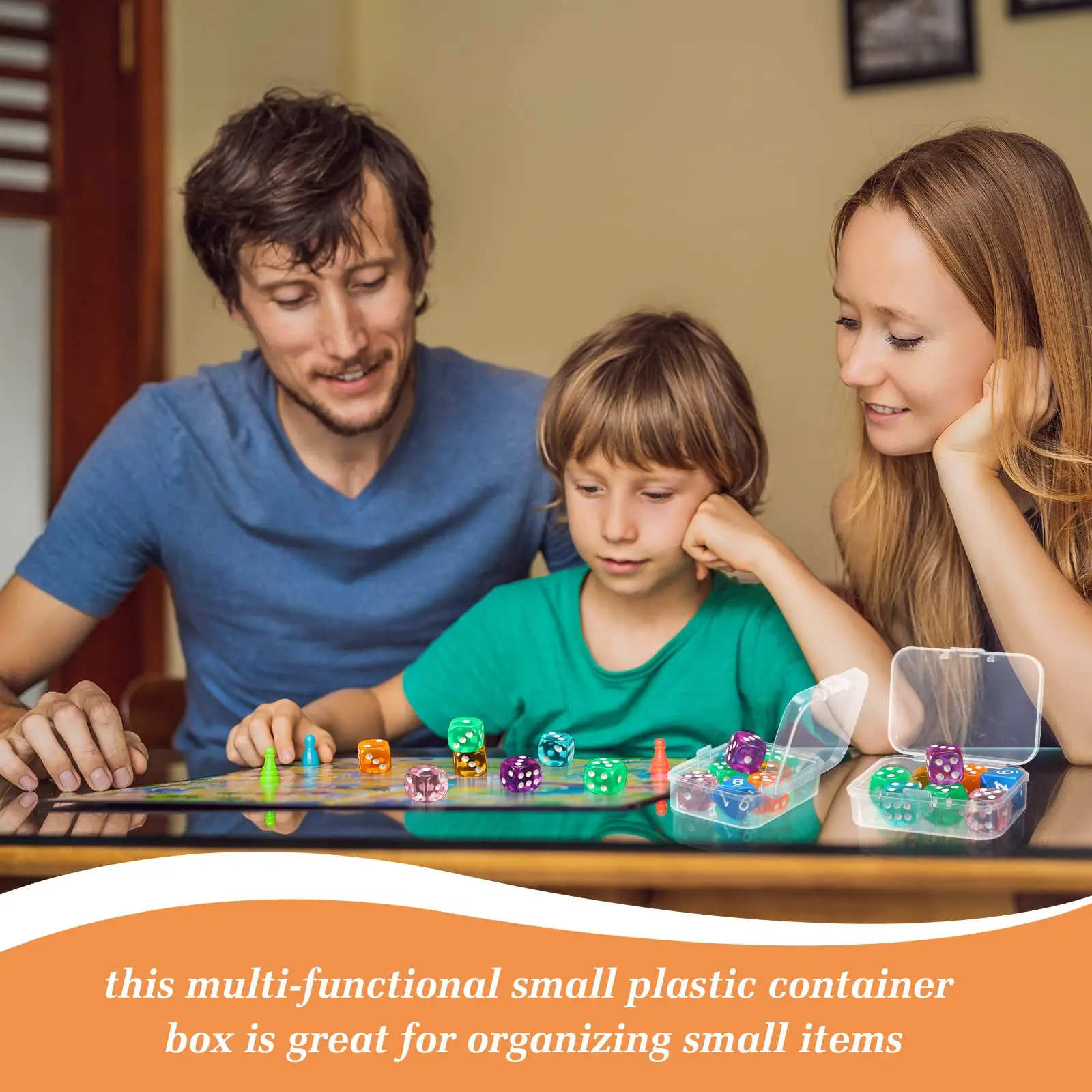 PP Storage Box 5Pcs/10Pcs Mini Transparent Plastic Case Container Square Rectangle Packaging Jewellry Beads Small Items