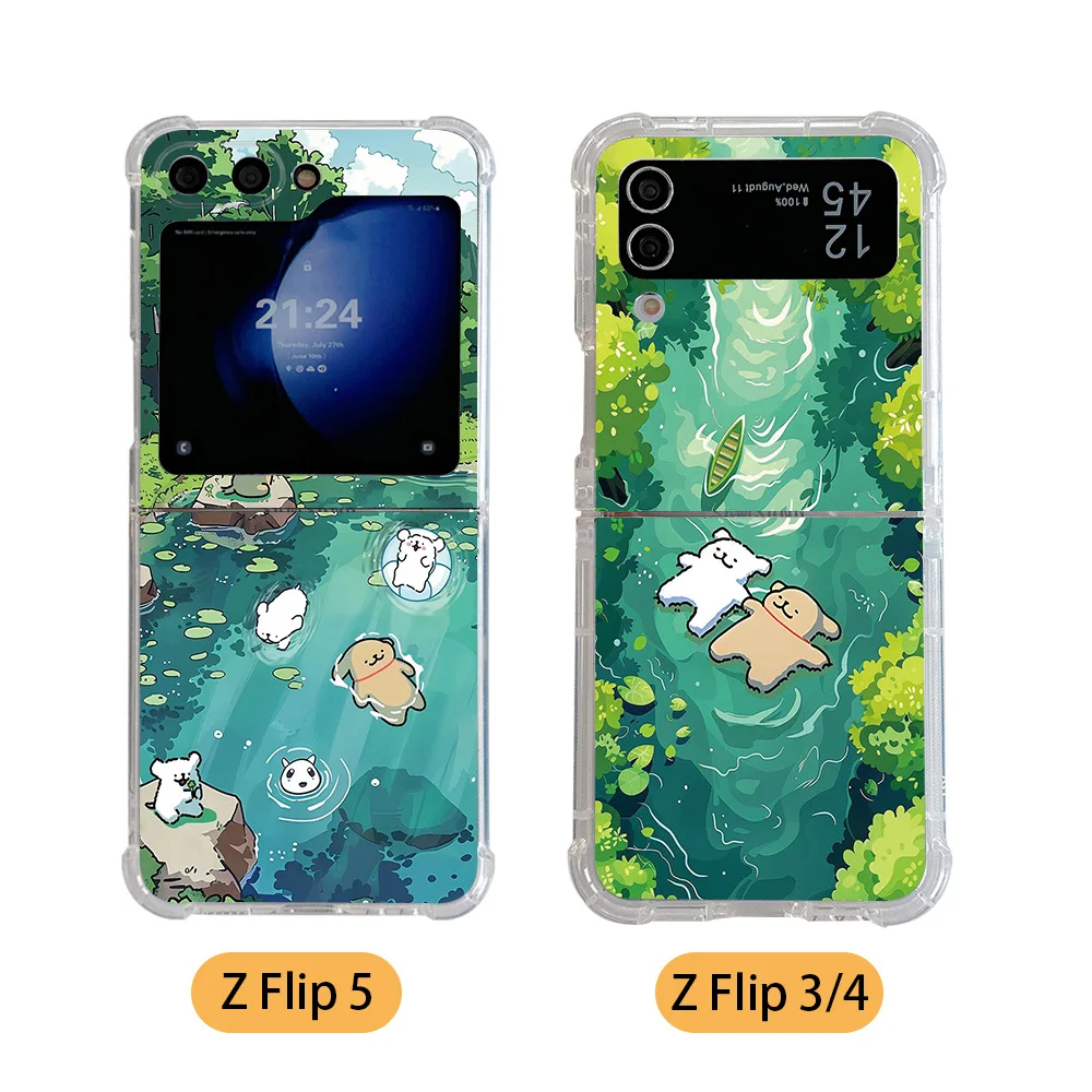 Adorable Puppy Swimming Phone Case - Durable and Anti-Fall Back Cover