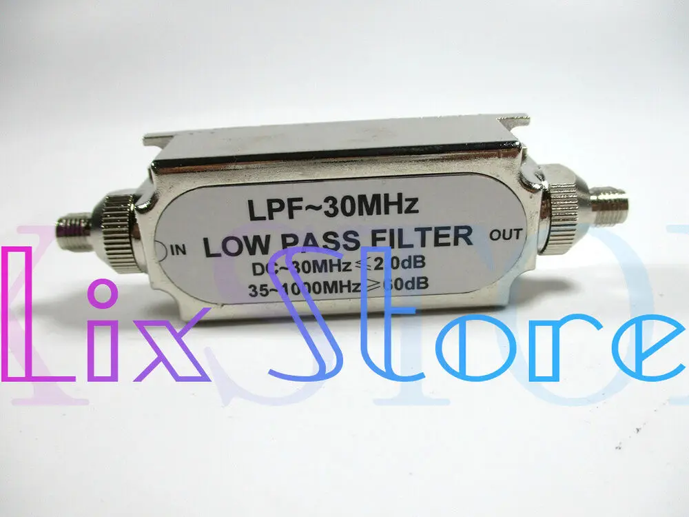 

Фильтр нижних частот SMA штекер и гнездо LPF30MHz LC Частота 50 Ом Сопротивление