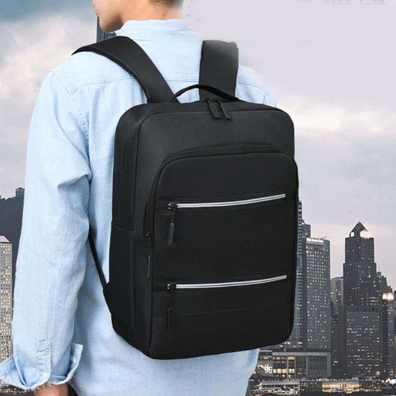 Large Capacity Bookbag Laptop Backpack with USB Charging Port Travel Rucksack Daypack College School Bag for Student