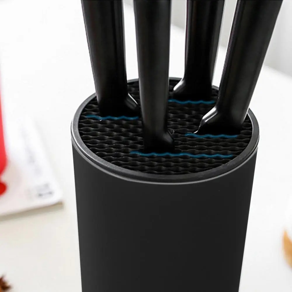 Knife Holder 8.8inch Kitchen Chef Ceramic Knife Inserted Plastic Knives Block Storage