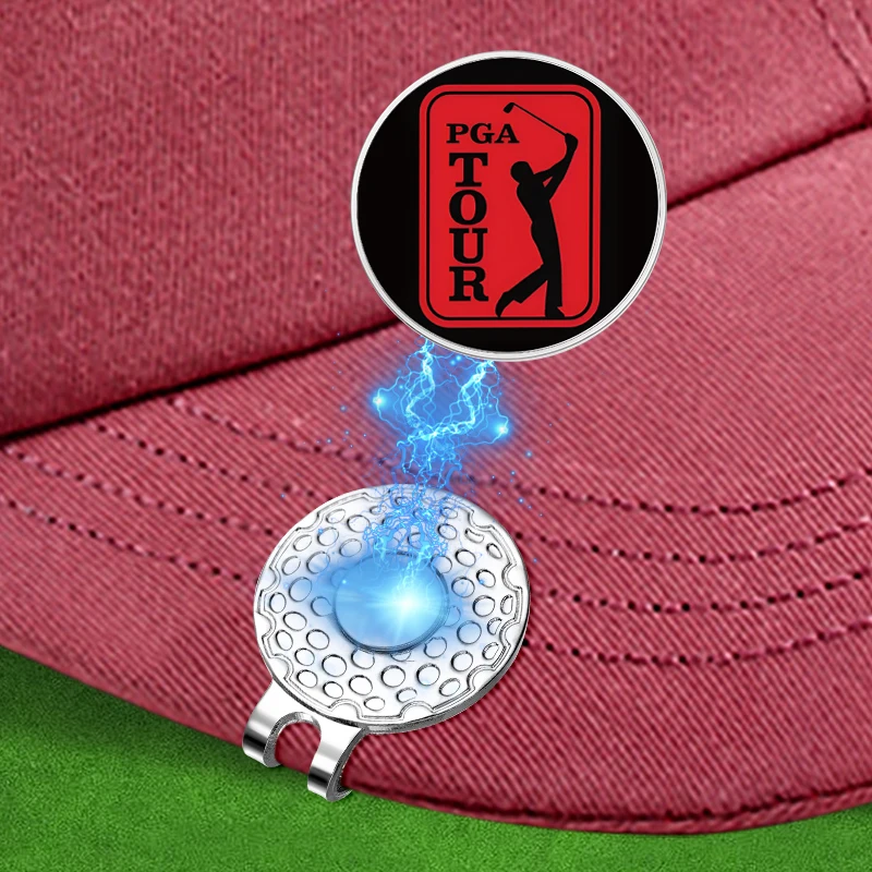 Golf Ball Mark Golf Hat Clip Creative Golf Hat Clip Magnetic Buckle Magnetic Golf Ball Marker Hat Clip Clothing Baseball Cap Decorative Jewelry Accessories