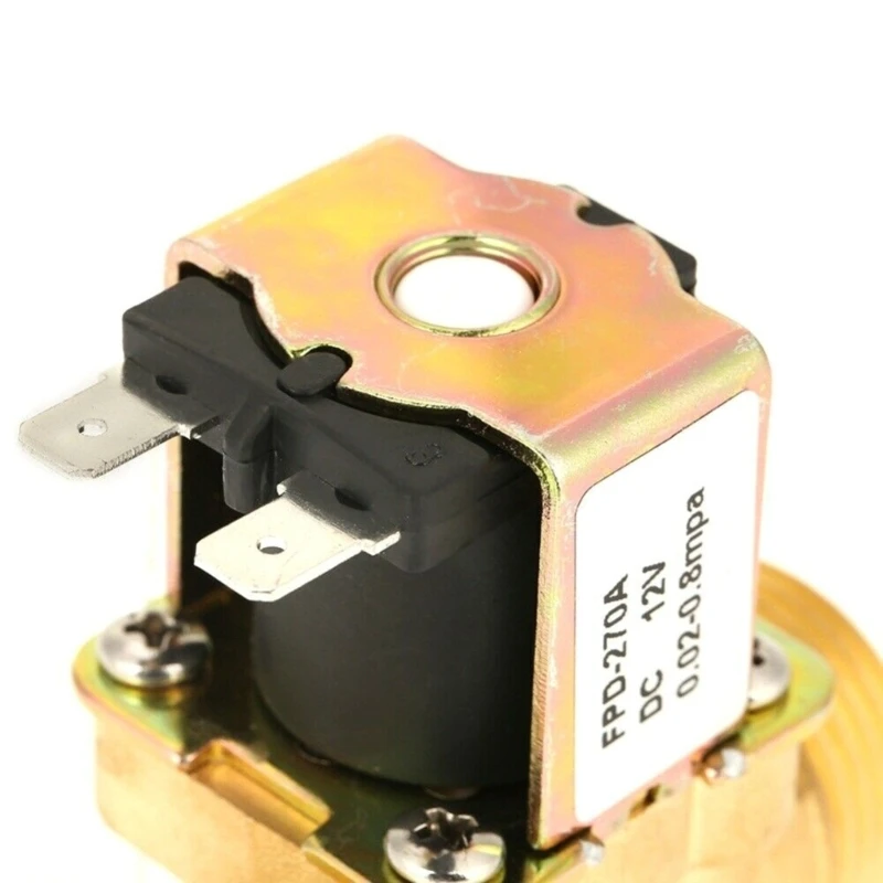 DC24V 12V AC220V 1/2inch Electric Solenoid Magnetic  Normally Closed Brass Valves For Water Control Water Drop Shipping