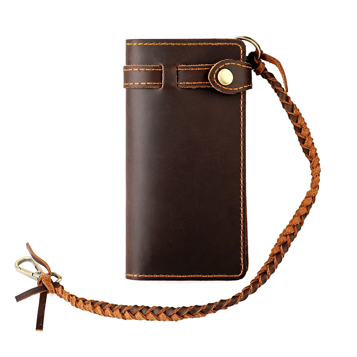 2024 Luxury Brand Men's Wallet Top Layer Cowhide Leather Wallet Long Men's Wallet Wallet Clip