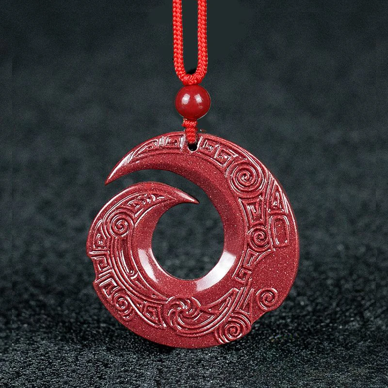 

Natural Cinnabar Comes To Run Pendants Men's and Women's Fashion Simple Pendants