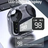 Original T2 Wireless Bluetooth Earphone Transparent HIFI Headphones LED Power Digital Display Stereo Sound Earphones for Phone 2