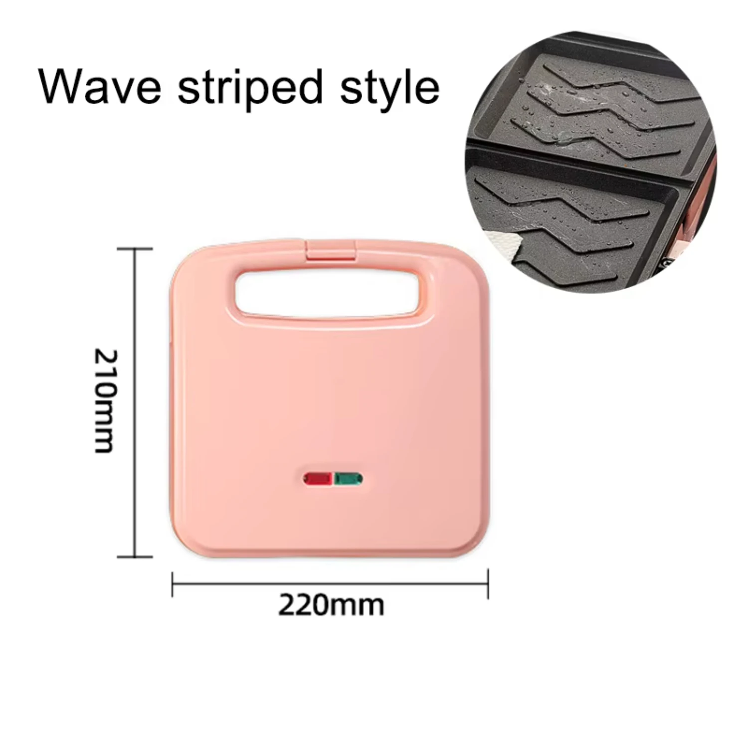 Sandwich Maker Breakfast Baking Machine Egg Omelette Cooker Grill Pan Double-side Bread Pressure Toaster Ligh Food Oven