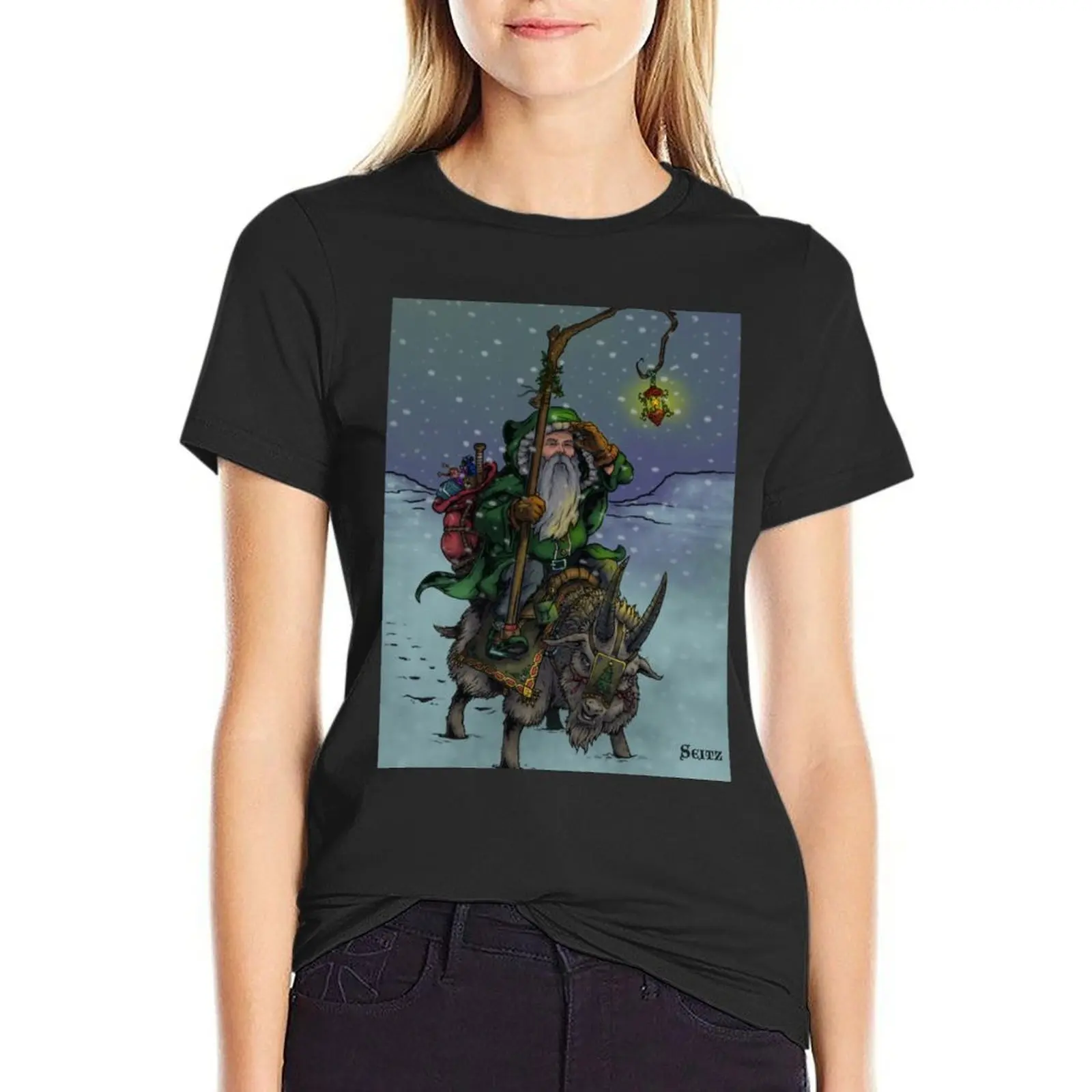 

Yule Father T-Shirt summer tops funnys tops for Women