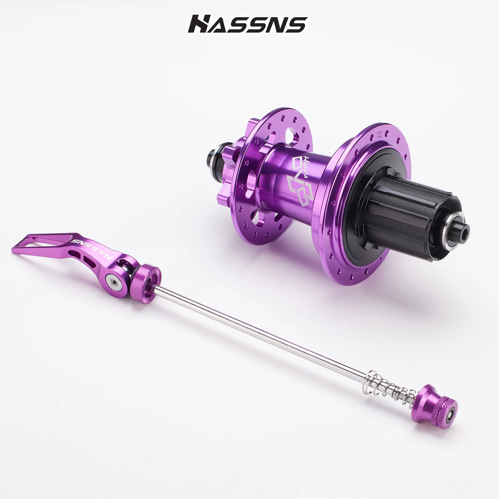 HASSNS DVO9 허브 360 사운드 MTB 큐브 32홀 베어링 허브 리어 자전거 부싱 산악 자전거 9 퍼프 노이지 큐브 8-12단 사이클링