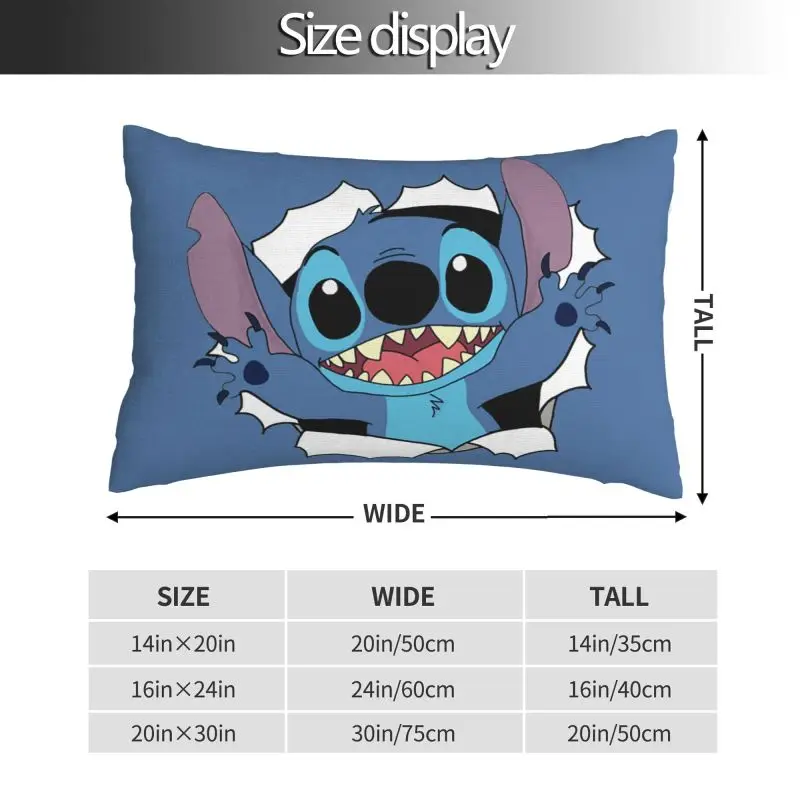 Custom Stitch Manga Anime Cushion Cover 50cmx35cm Soft Luxury Pillow Case Rectangle 3