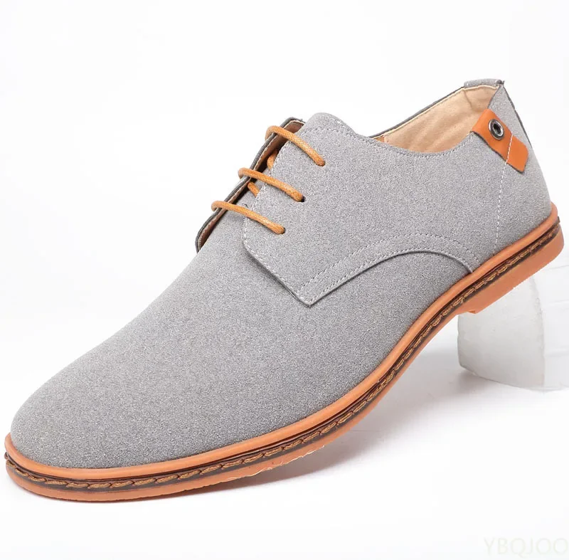 Mens Shoes Suede Leather Oxford Casual 38-46